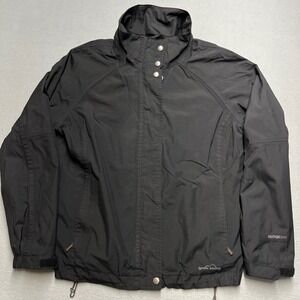 Eddie Bauer Weather Edge Waterproof Breathable Jacket Black XL‎ Outdoor Active